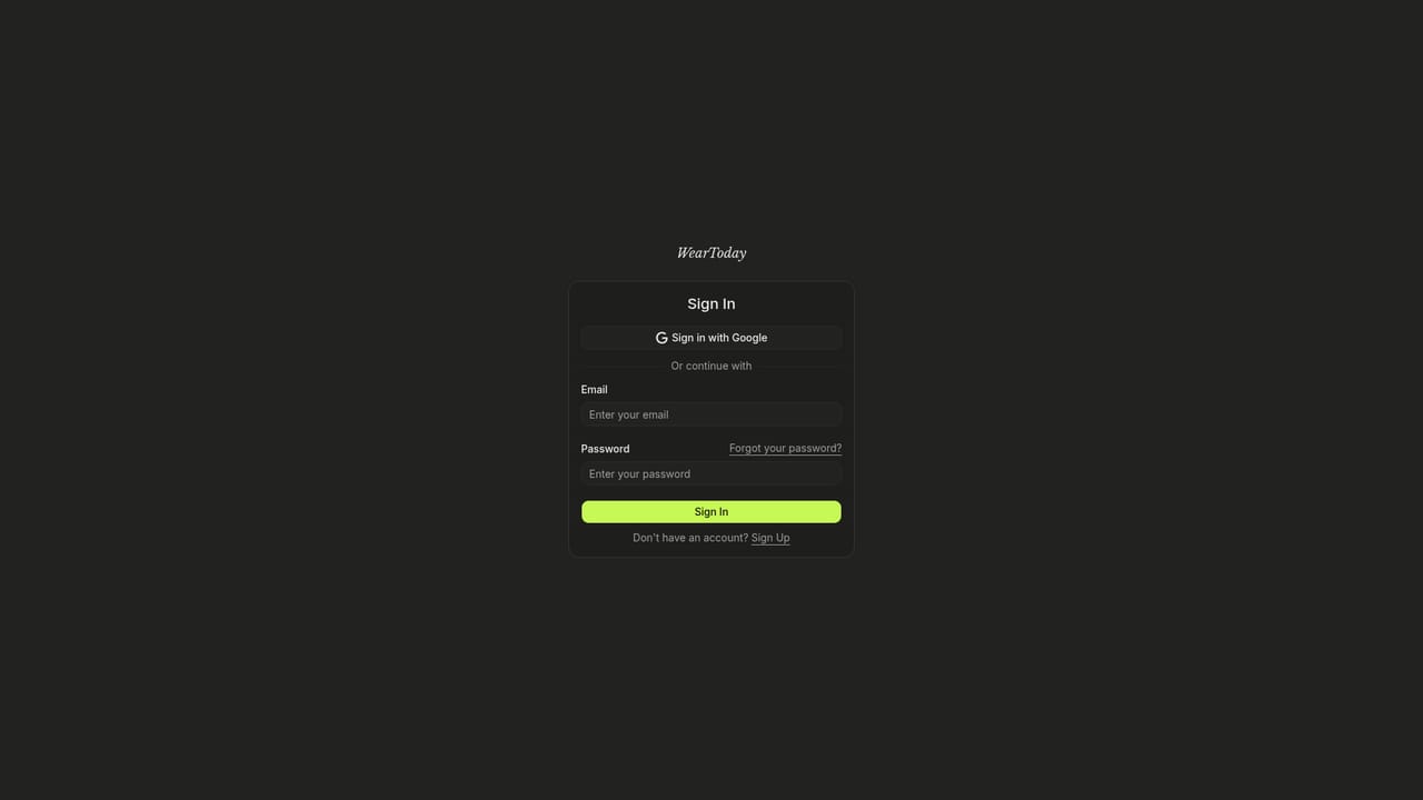 WearToday — Open the chat and start free