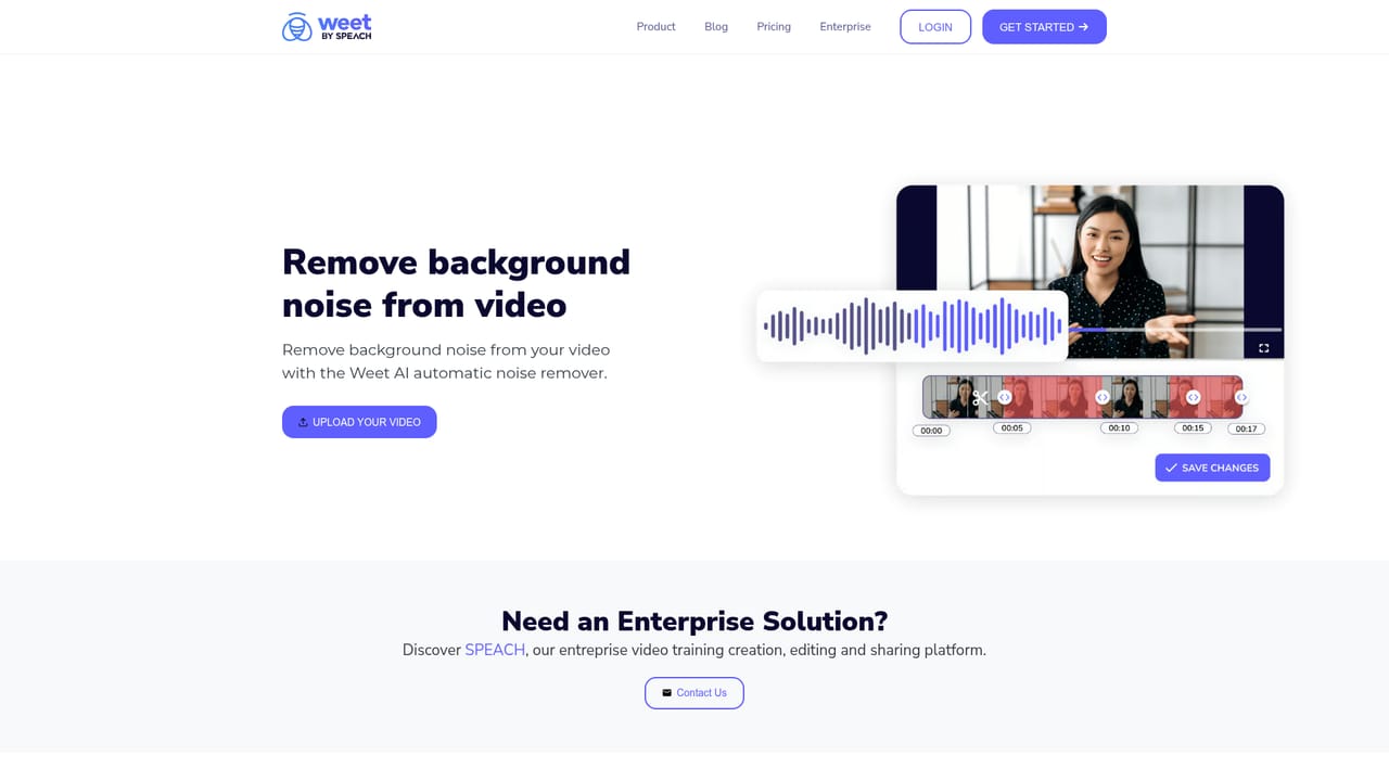 Weet — Clean the audio