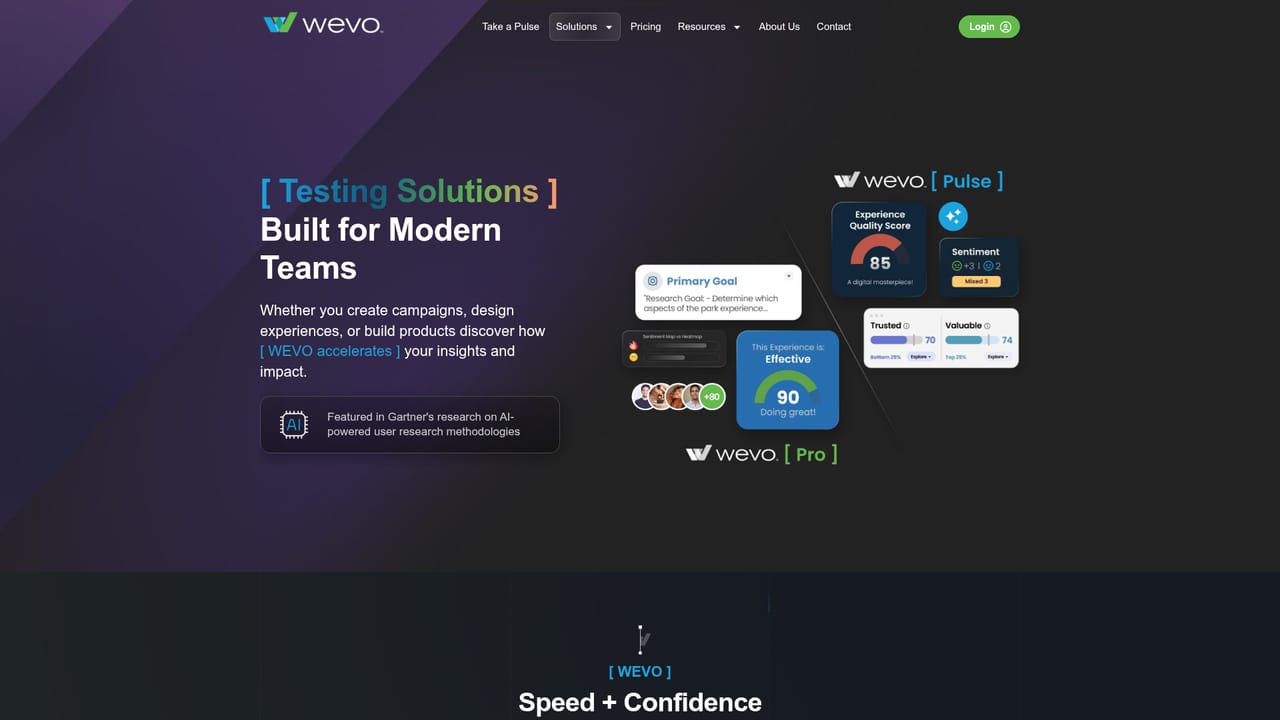 WEVO — Compare approaches before committing