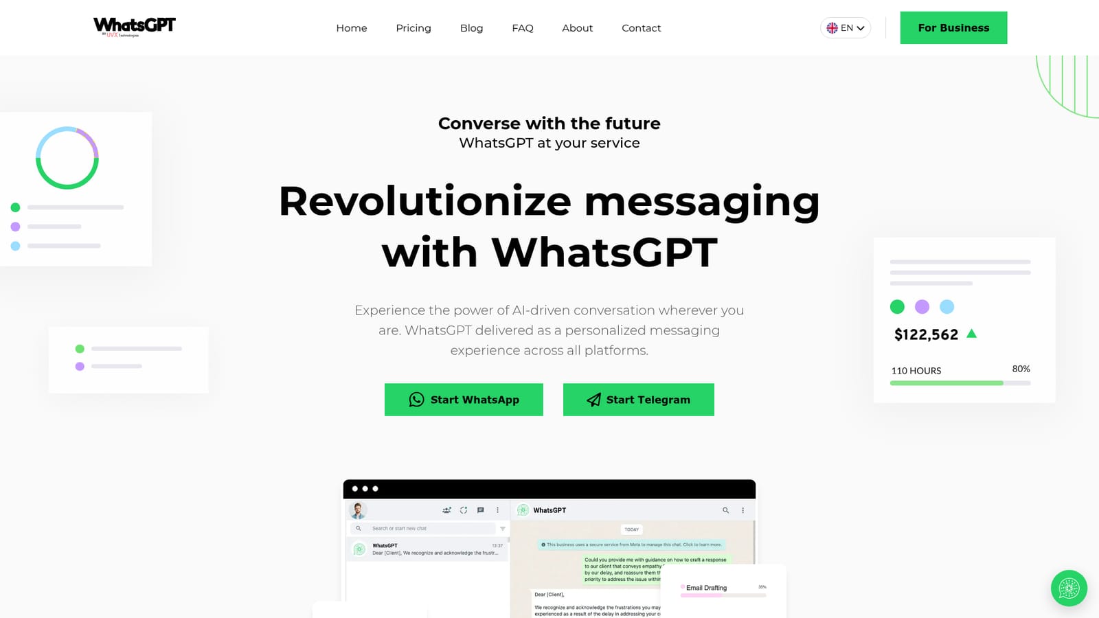 WhatsGPT — Pick your messaging platform