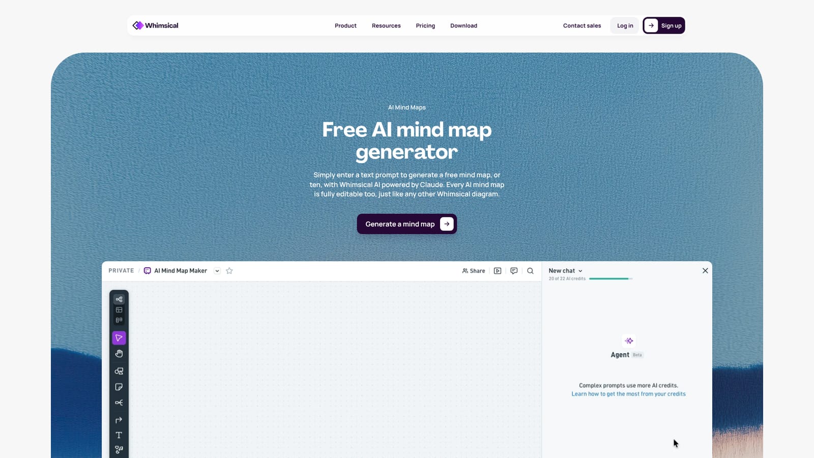 Whimsical Mind Maps — Open the mind map generator