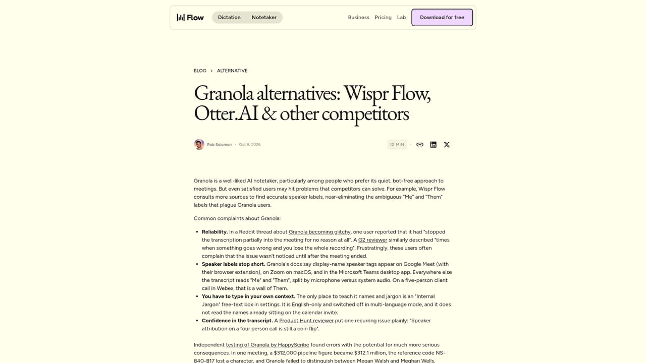 Wispr Flow — Import history when switching tools