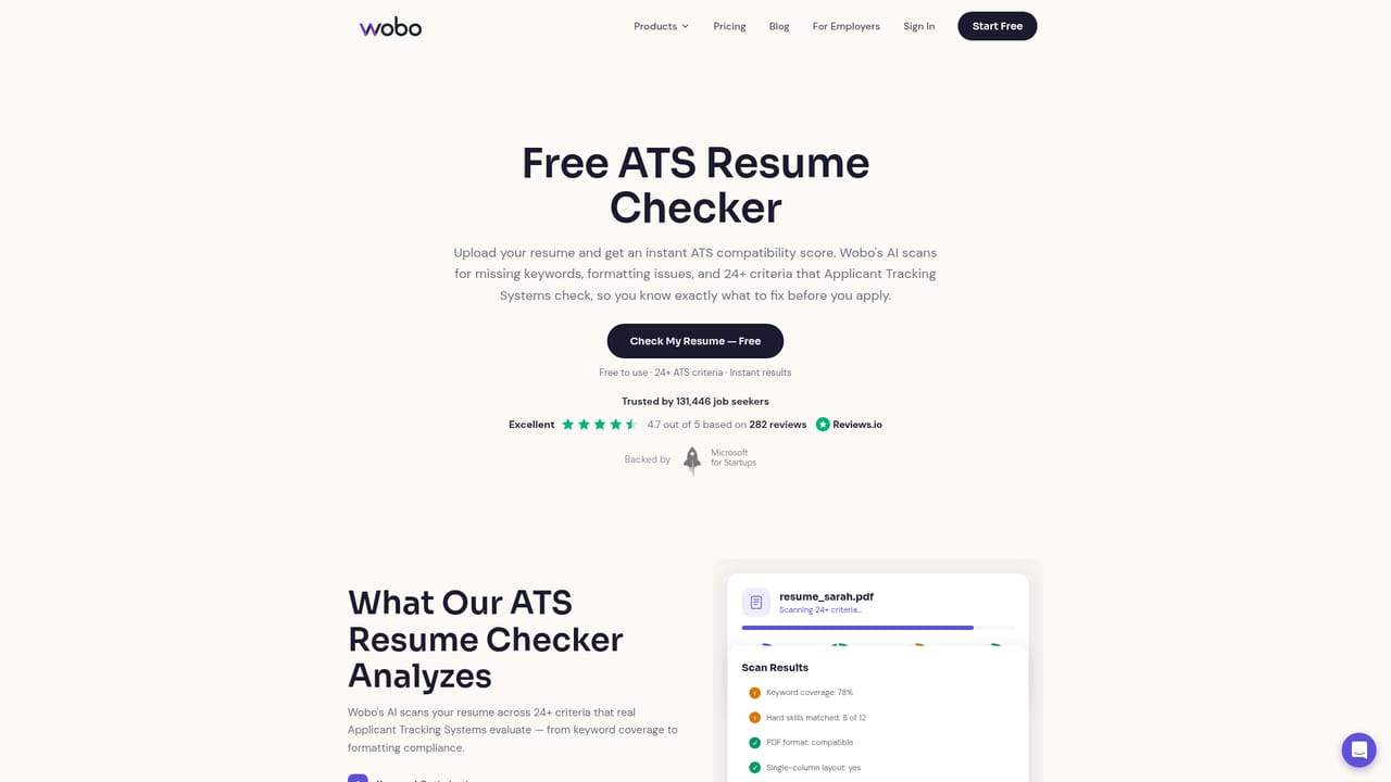 Wobo — Tighten your resume and cover letters