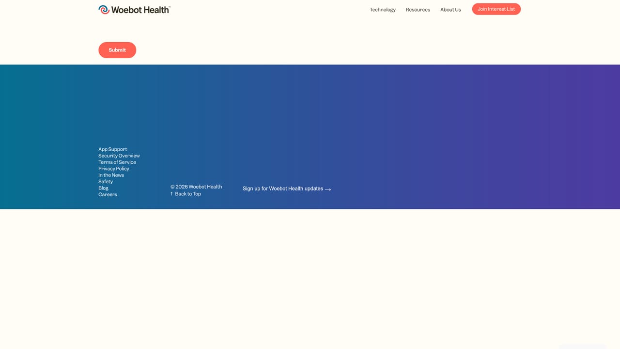 Woebot Health — Follow product and company updates