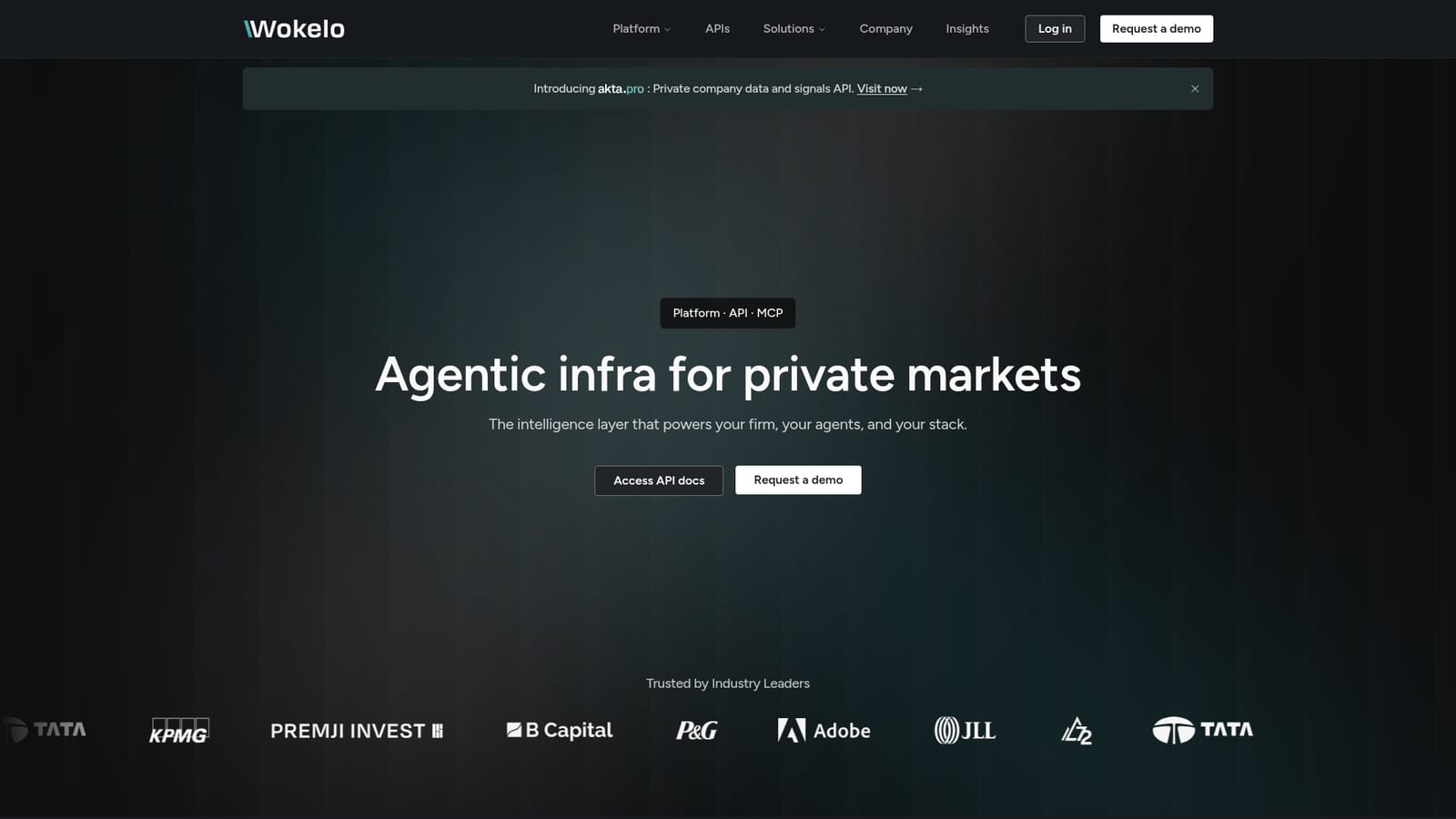 Wokelo AI — Book a demo to get platform access