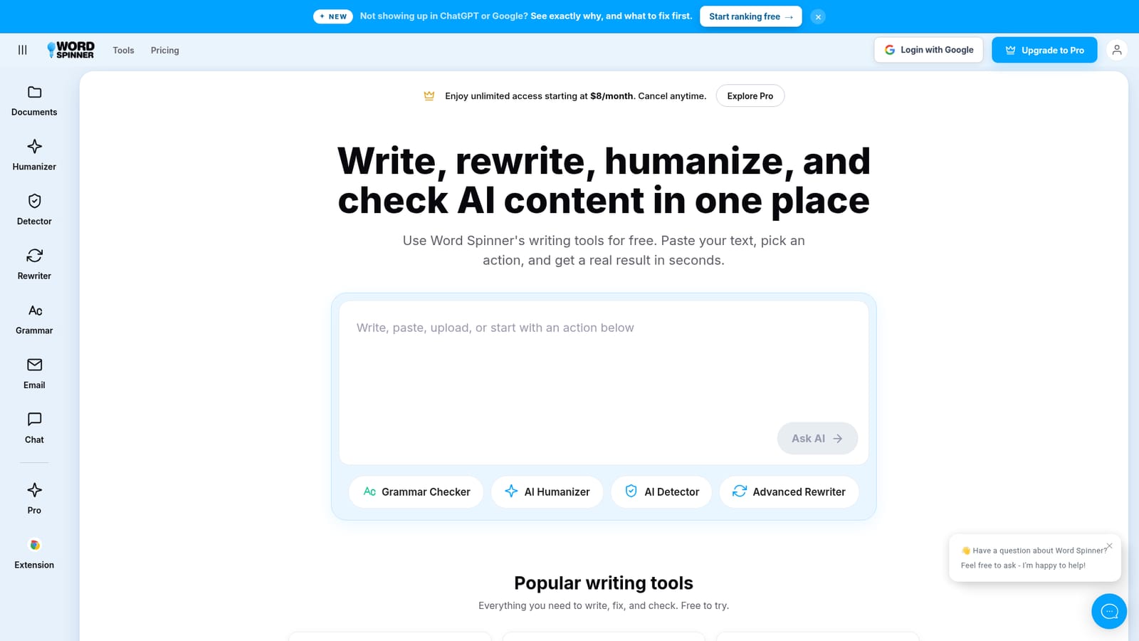 Word Spinner — Pick the tool for your task