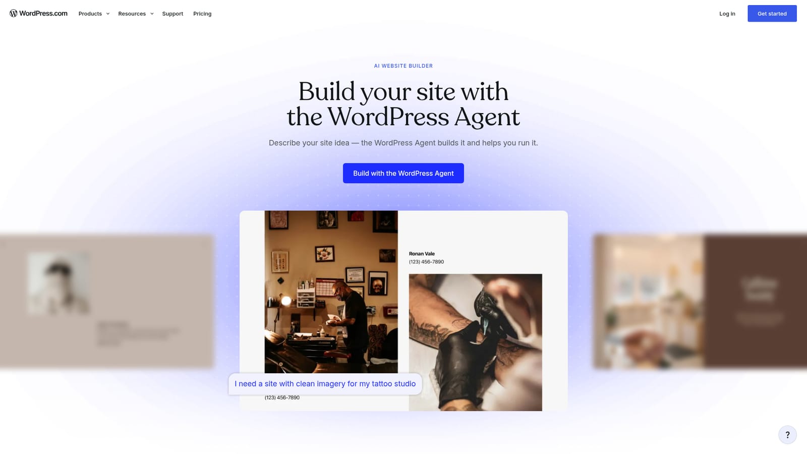 WordPress AI Website Builder — Describe the site you want