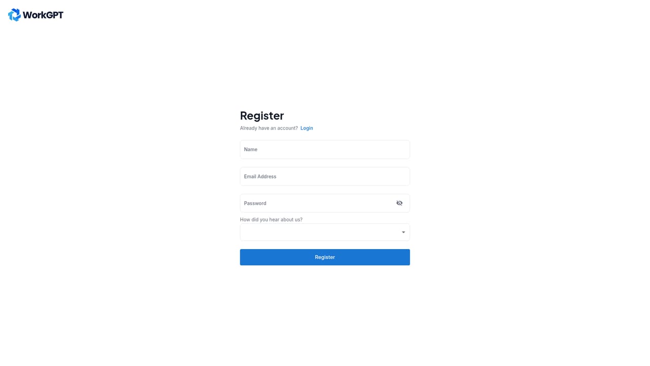 WorkGPT.us — Create a free account
