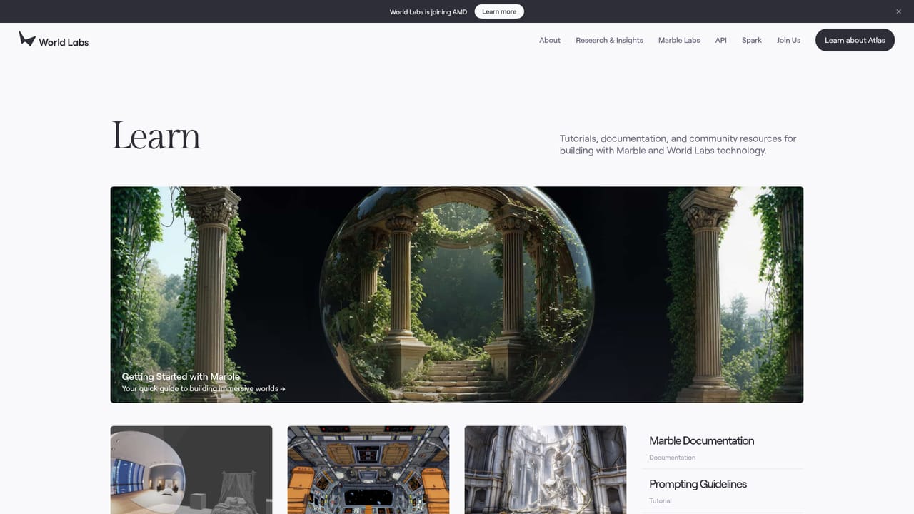 World Labs — Study Marble Labs material