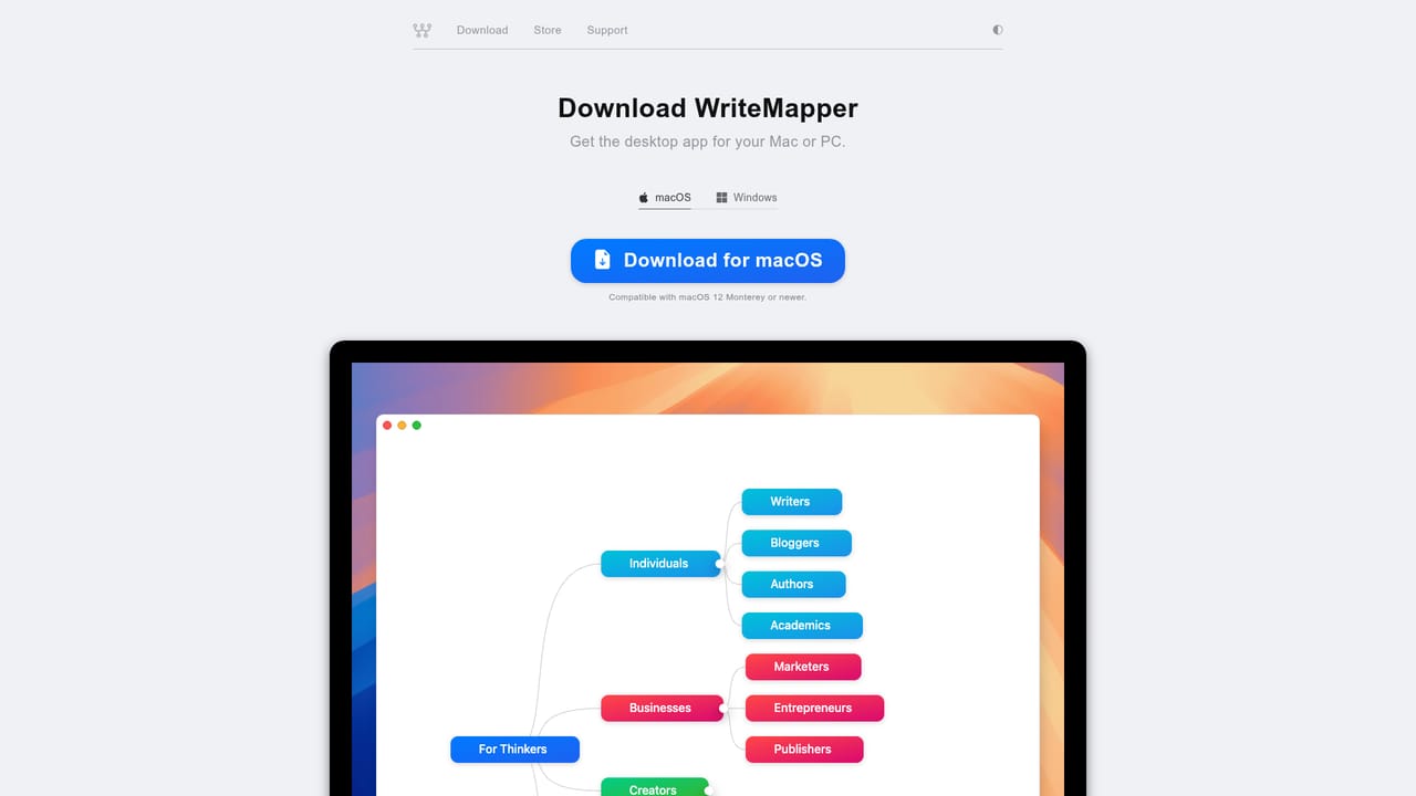 WriteMapper — Download the app for your platform