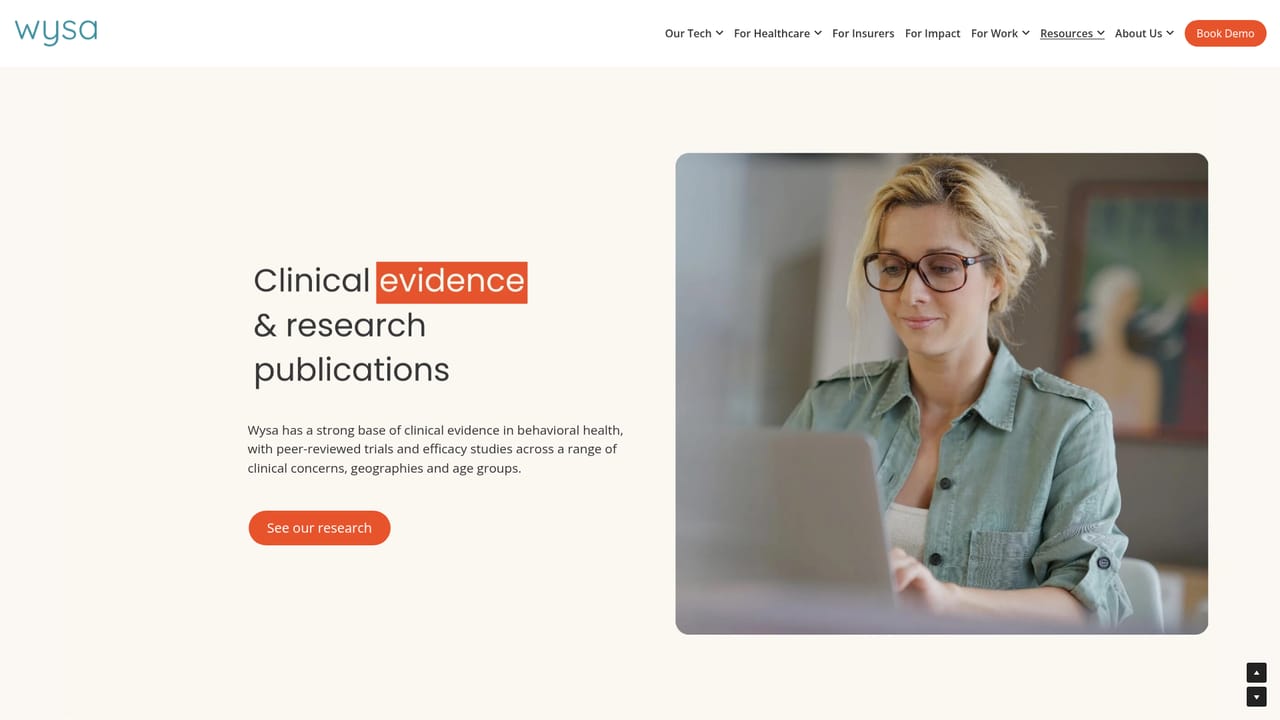 Wysa — Check the evidence and case studies