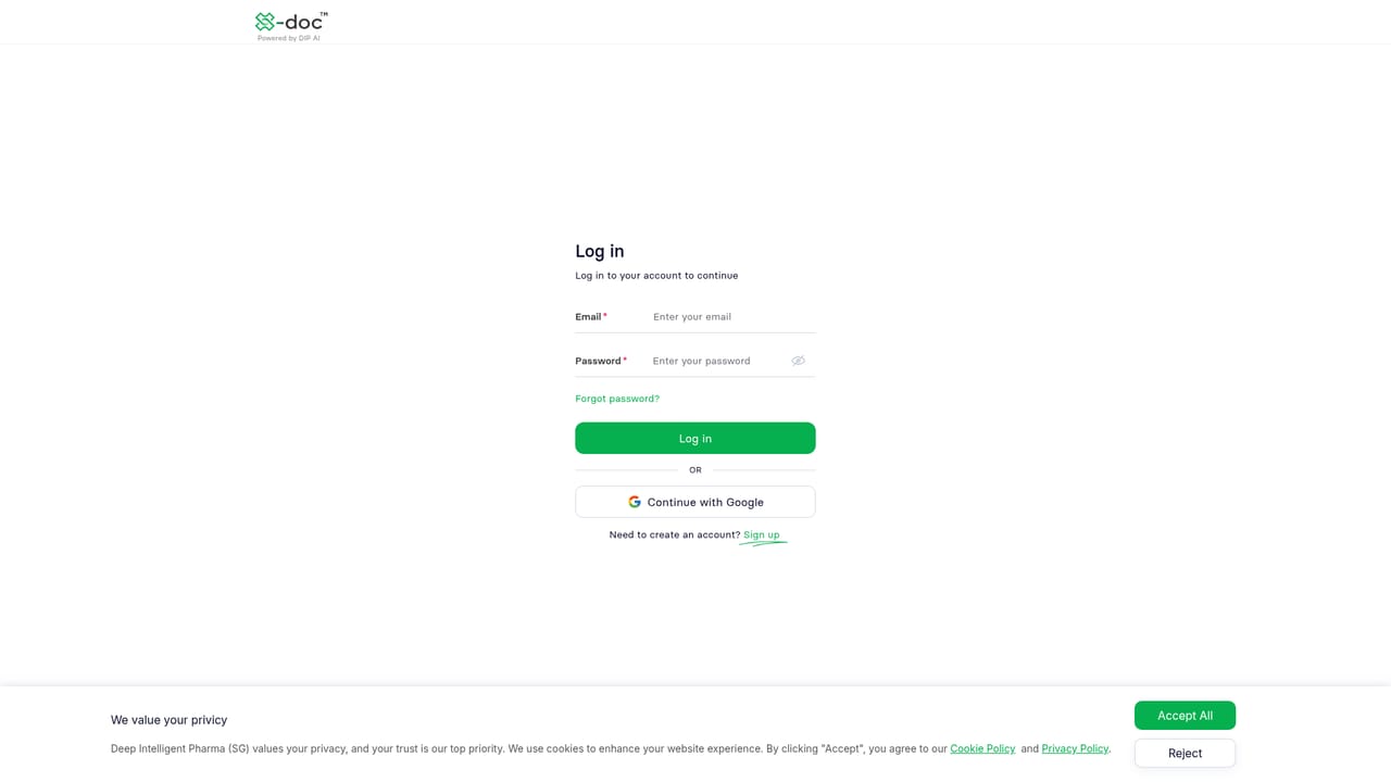 X-doc — Open the translation workspace