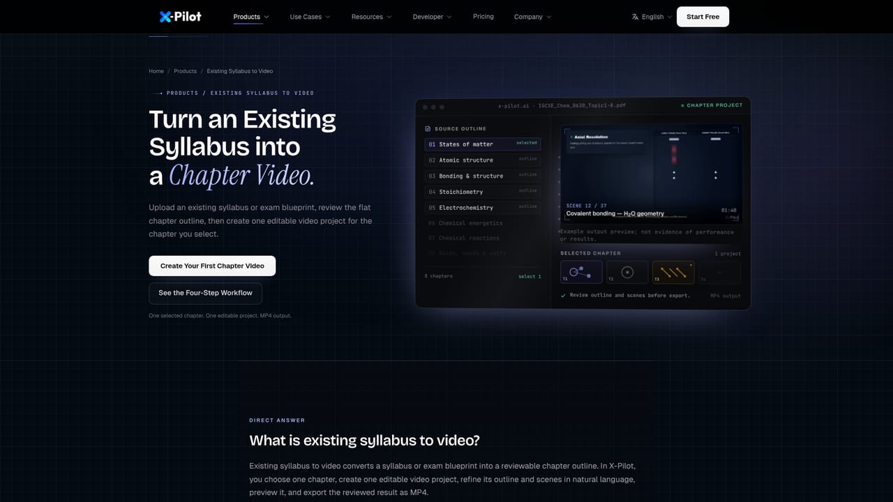 X-Pilot AI — Review the outline