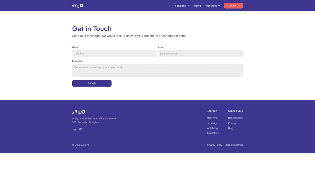 Xylo AI — Book a demo and scope your practice