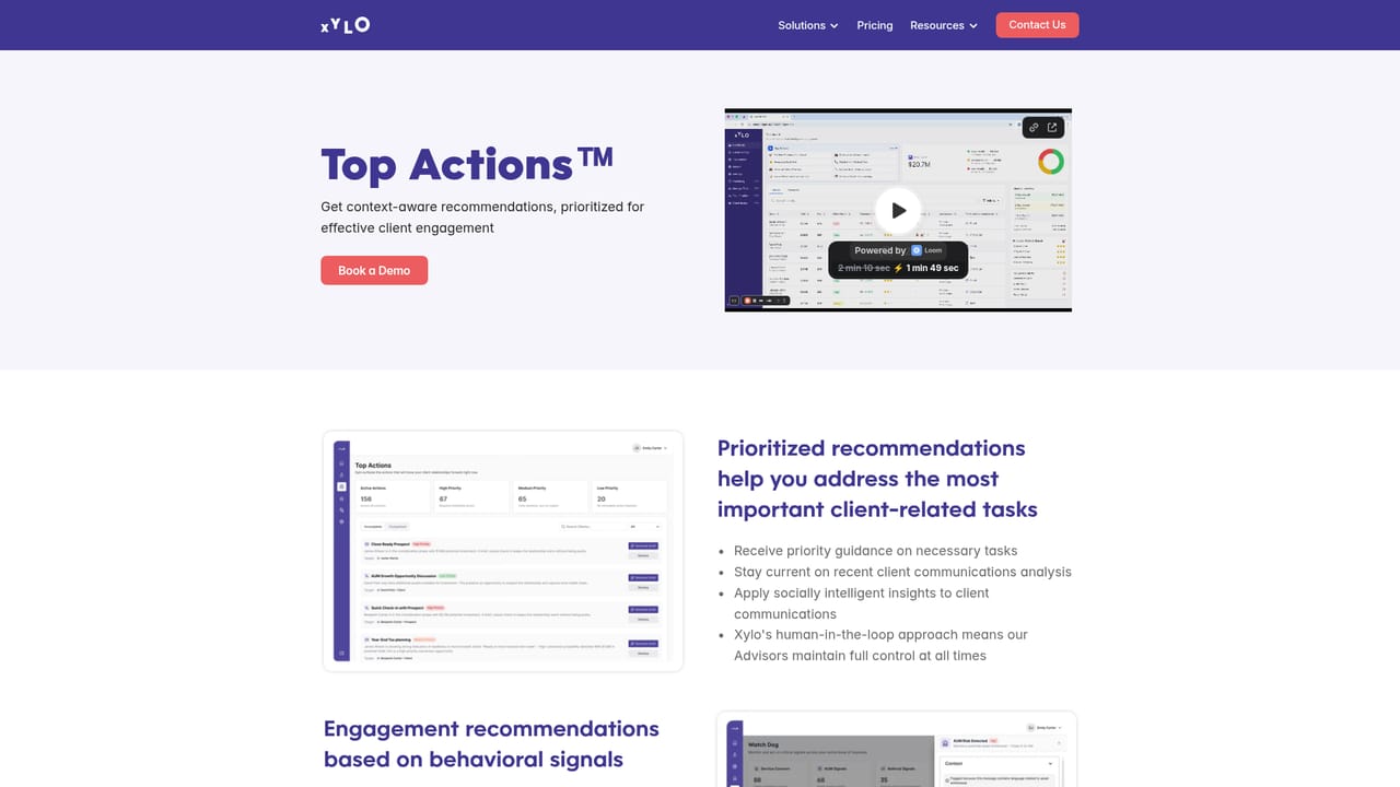 Xylo AI — Work the prioritized task list