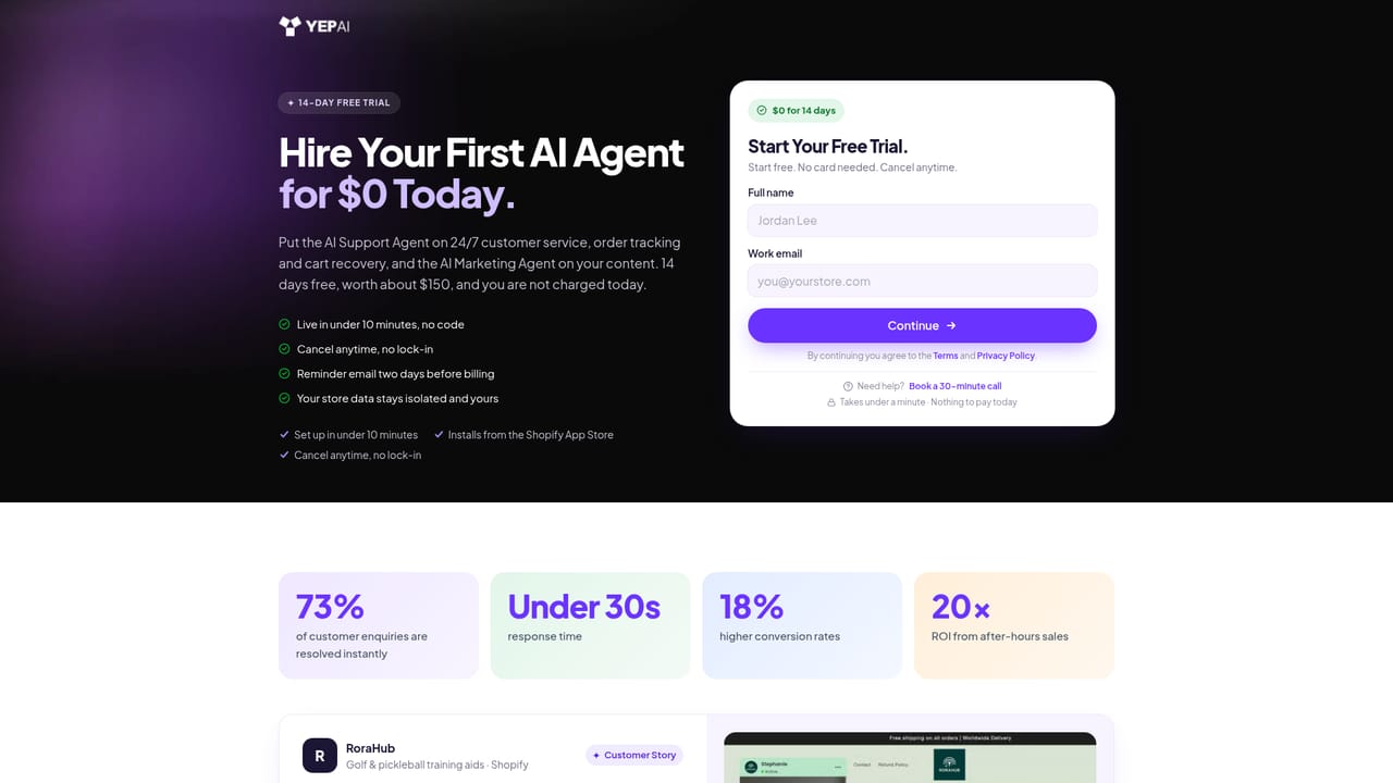 Yep AI — Start the 14-day trial