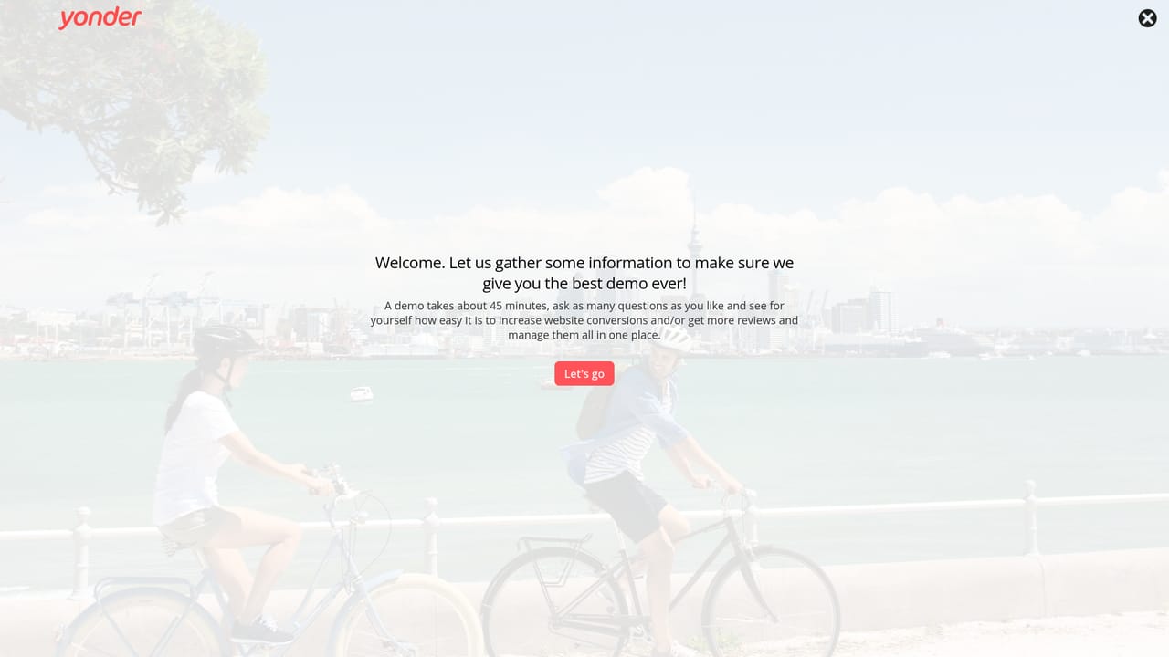 Yonder — Book a demo or open a free account