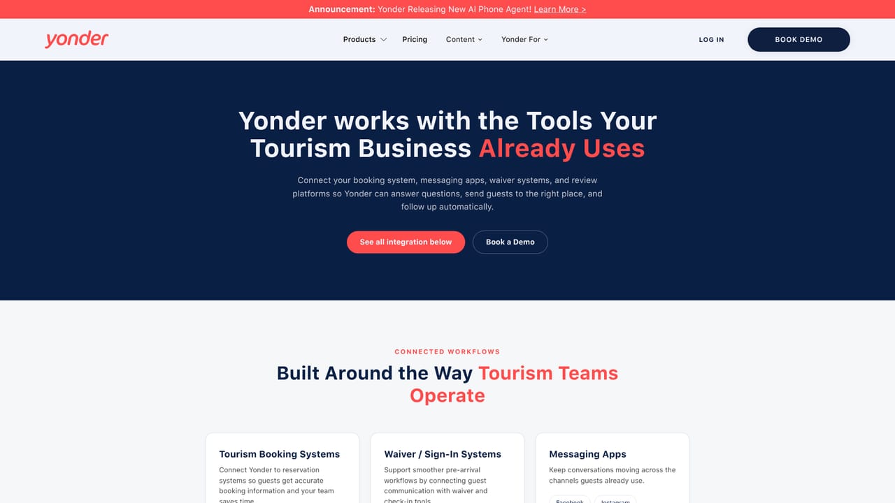 Yonder — Connect your reservation system