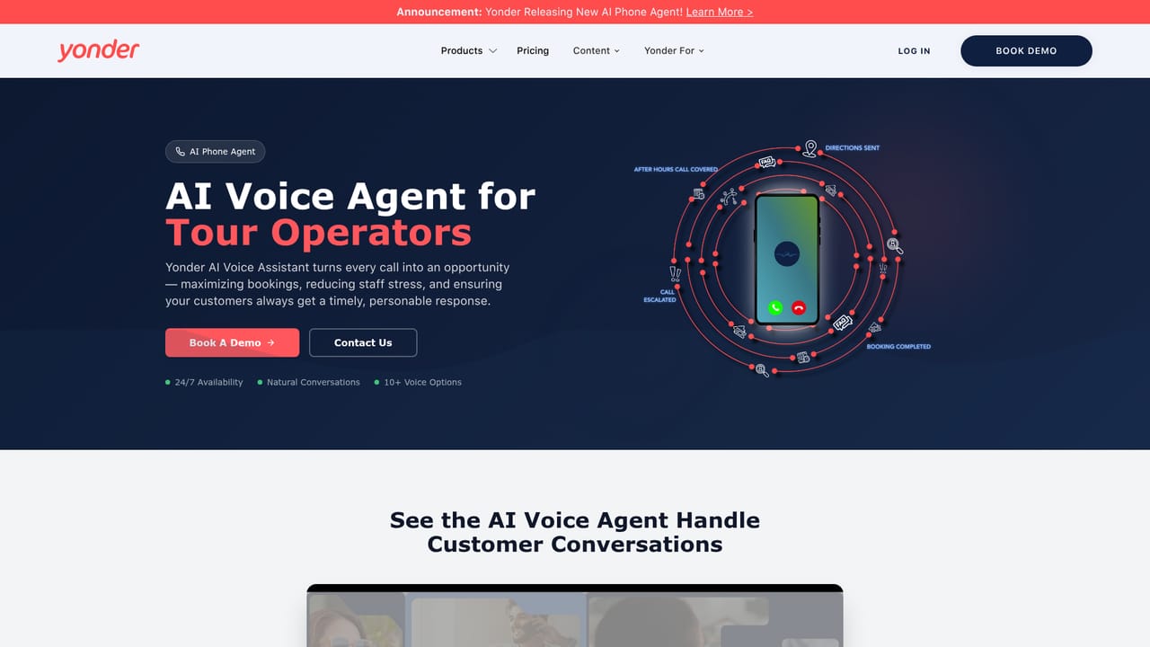 Yonder — Configure the AI voice agent