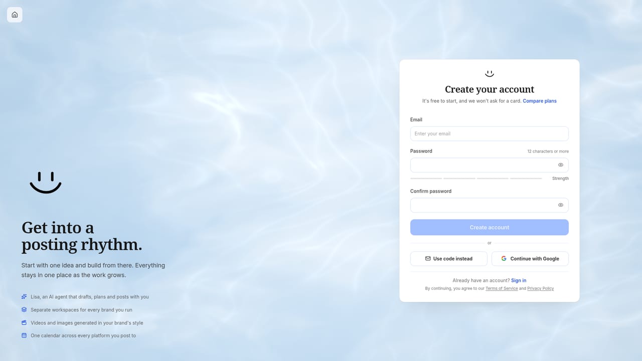 Youanai — Create an account