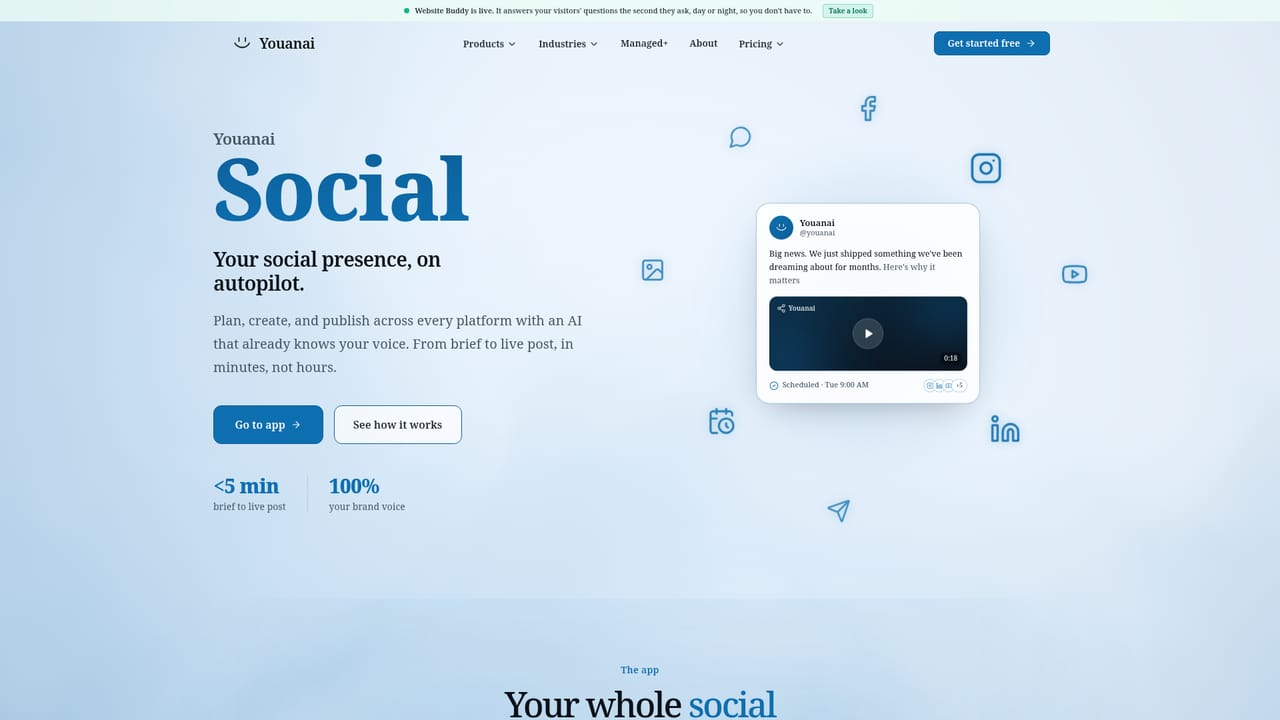 Youanai — Generate your first posts