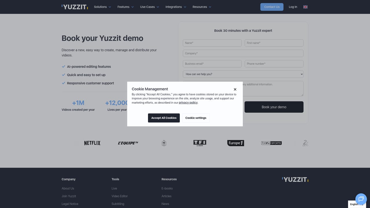 Yuzzit — Request a demo and get account access