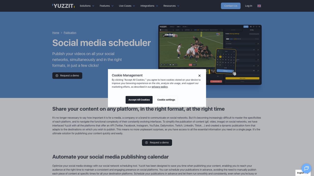 Yuzzit — Publish immediately or schedule
