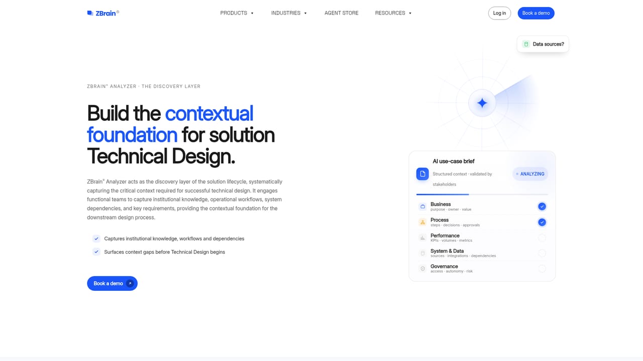 ZBrain — Run the use case through ZBrain Analyzer