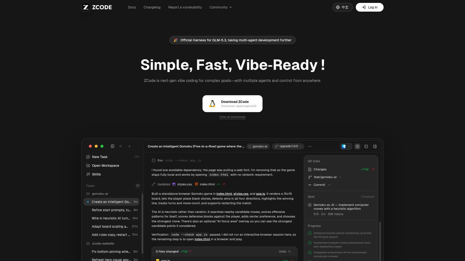 ZCode — Download the installer for your platform