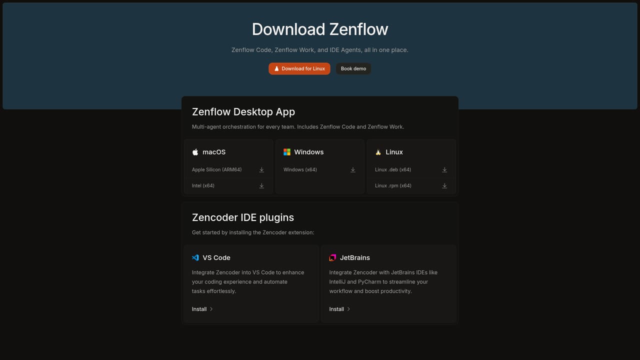 Zencoder — Download Zenflow