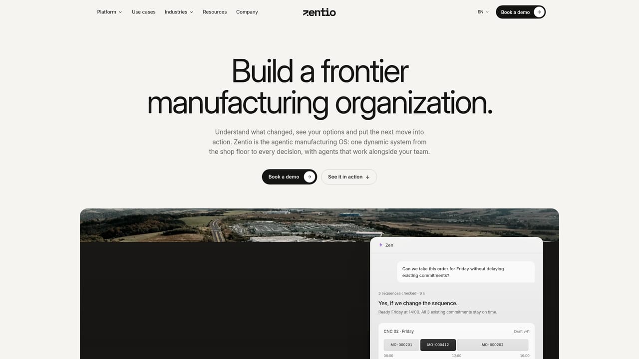 Zentio — Try the example scenario