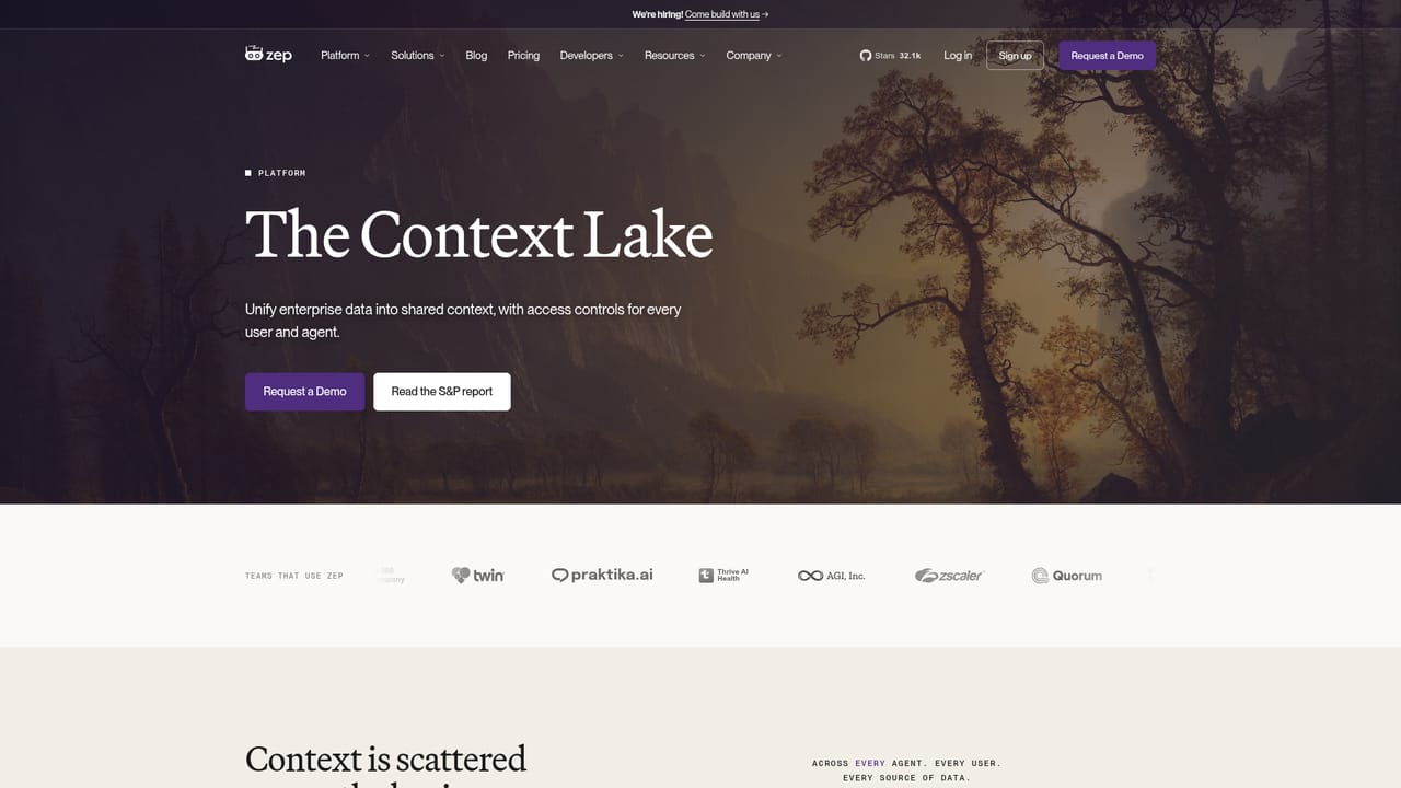 Zep — Build a Context Graph per subject