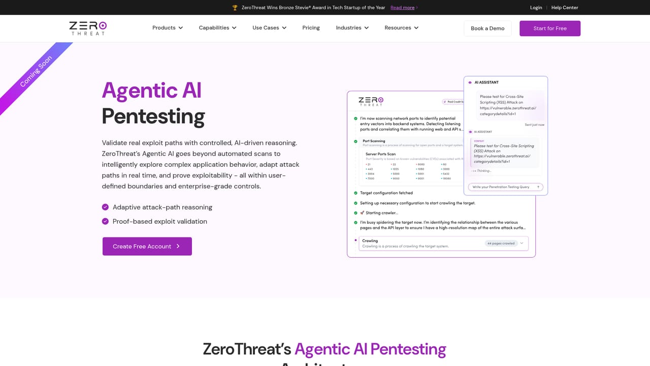 ZeroThreat.ai — Run a scan and review validated findings