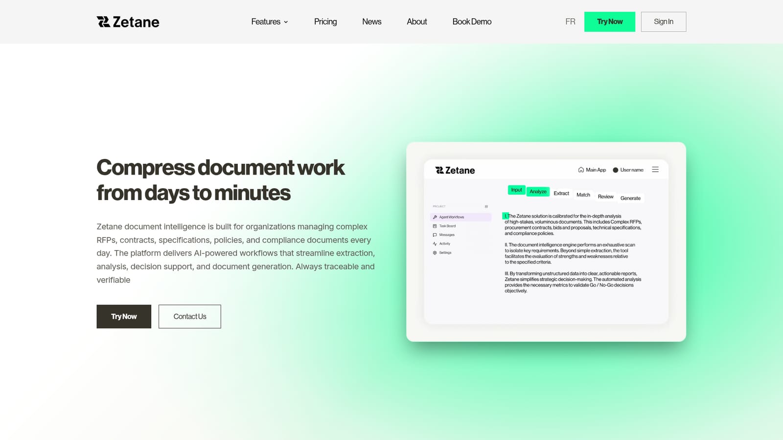Zetane — Create an account and pick a plan path