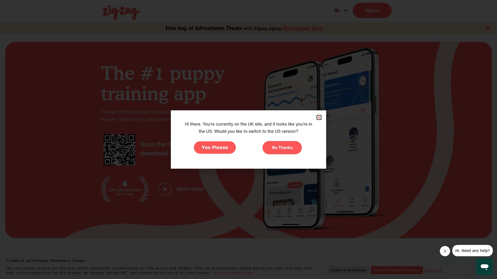 Zigzag Puppy Training — Download Zigzag from the App Store or Google Play