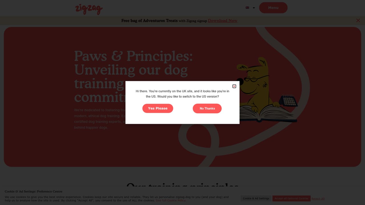 Zigzag Puppy Training — Read the training principles before you start