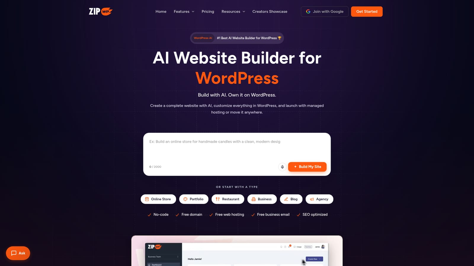 ZipWP — Describe the business
