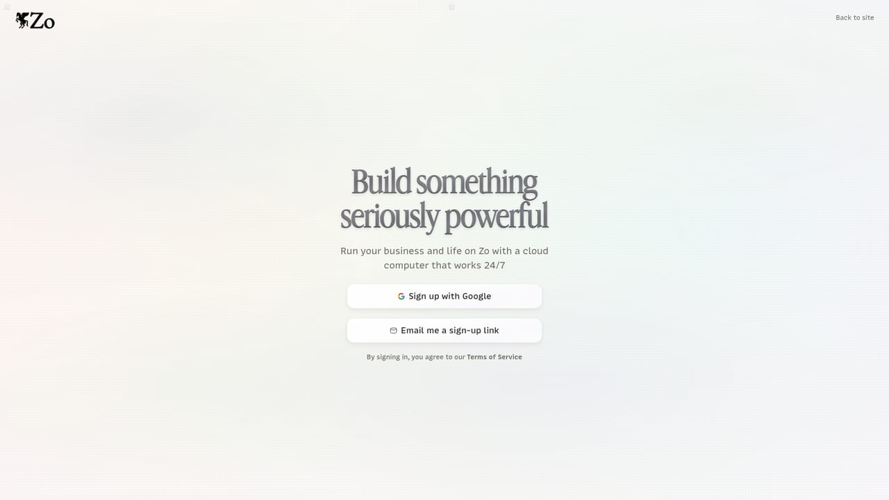 Zo Computer — Create your Zo Space