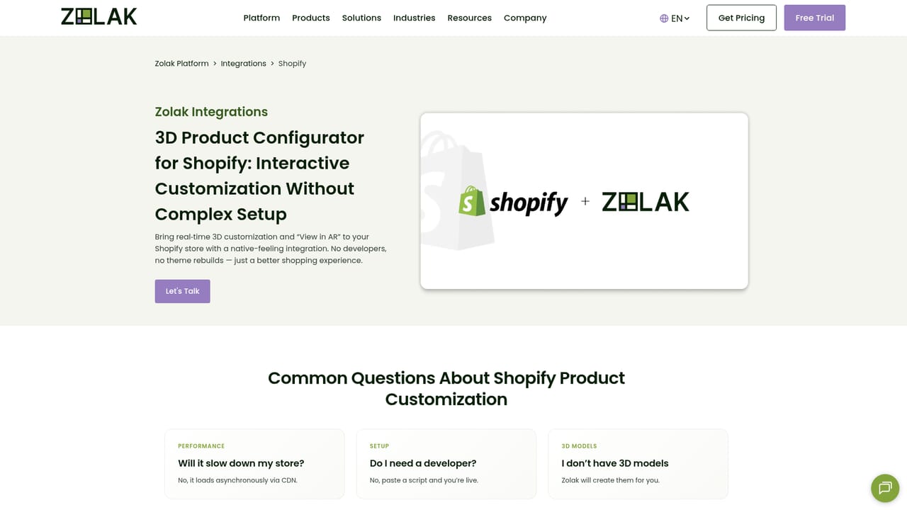 Zolak — Connect your storefront