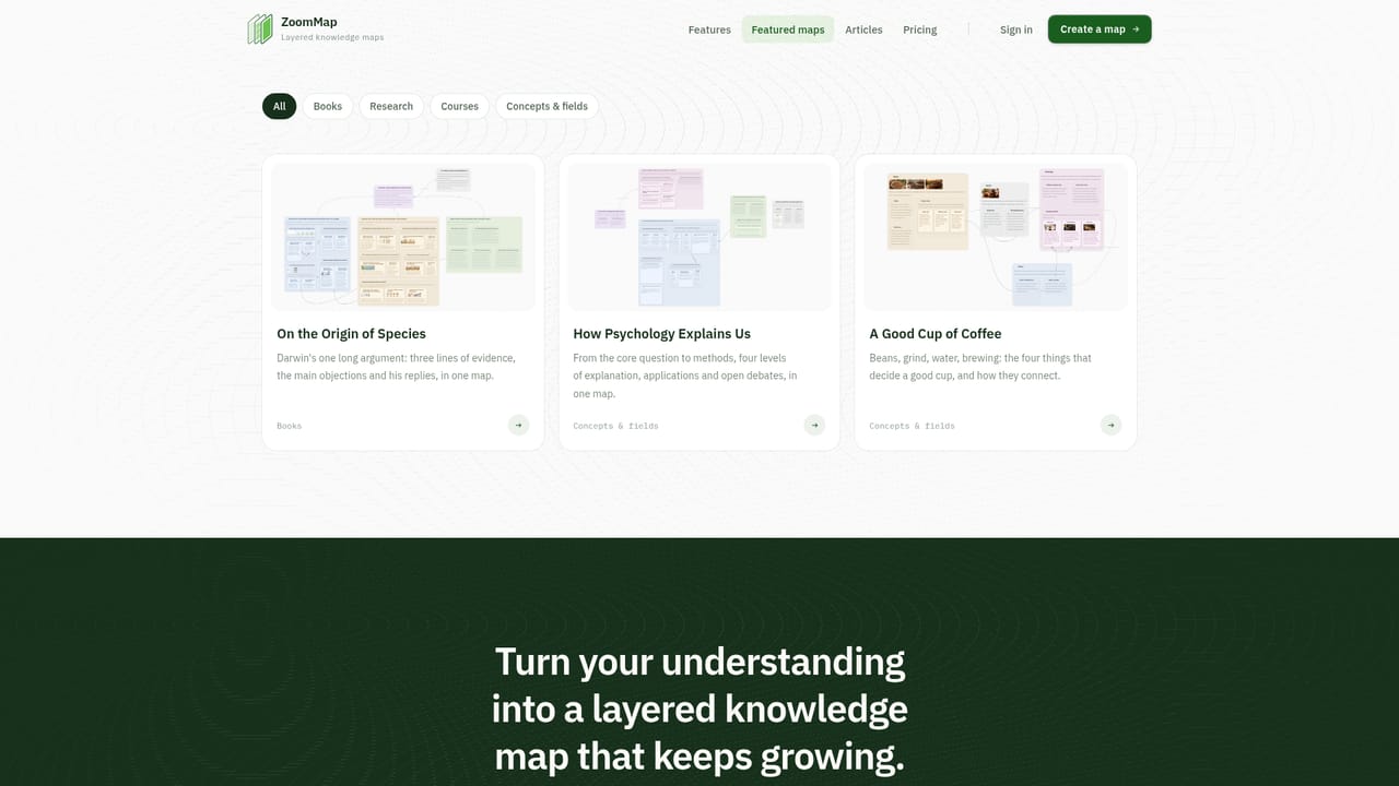 ZoomMap — Explore a featured map first