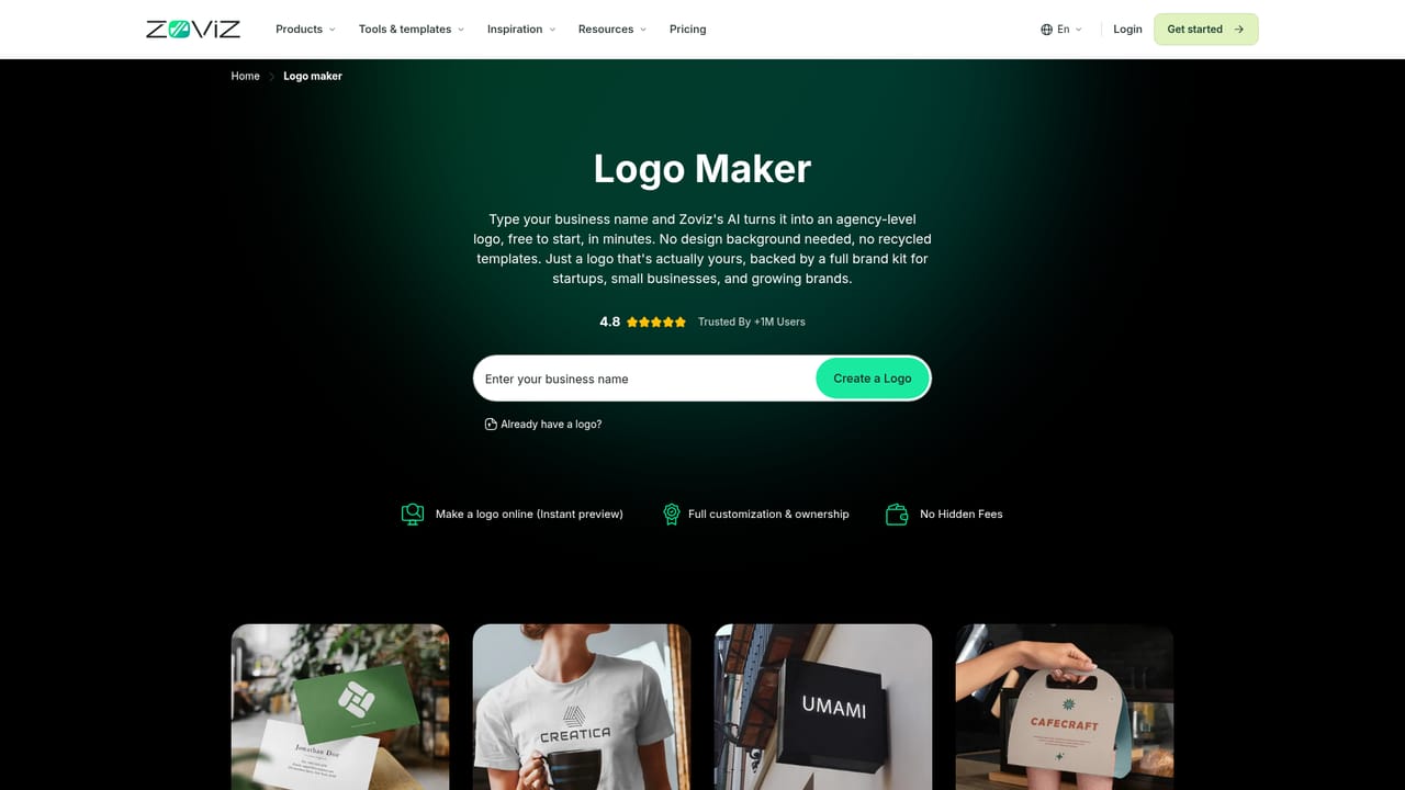 Zoviz — Start with your brand name