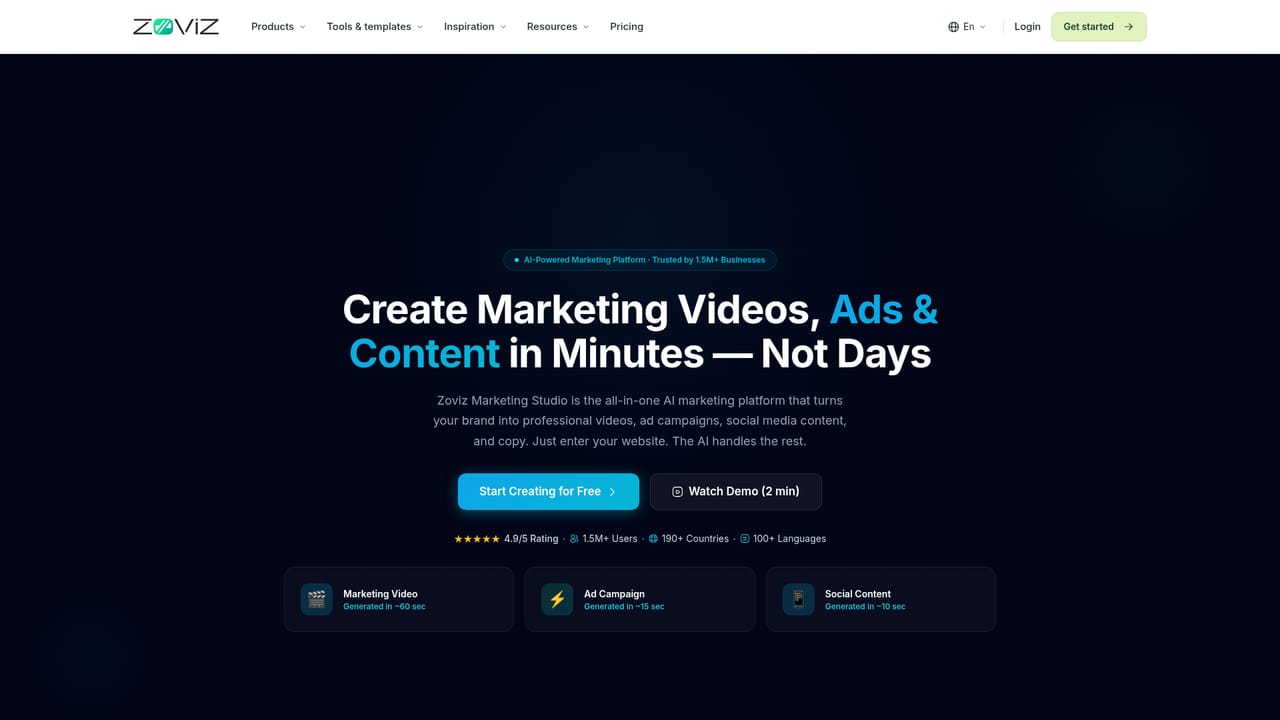 Zoviz — Create branded content in Studio