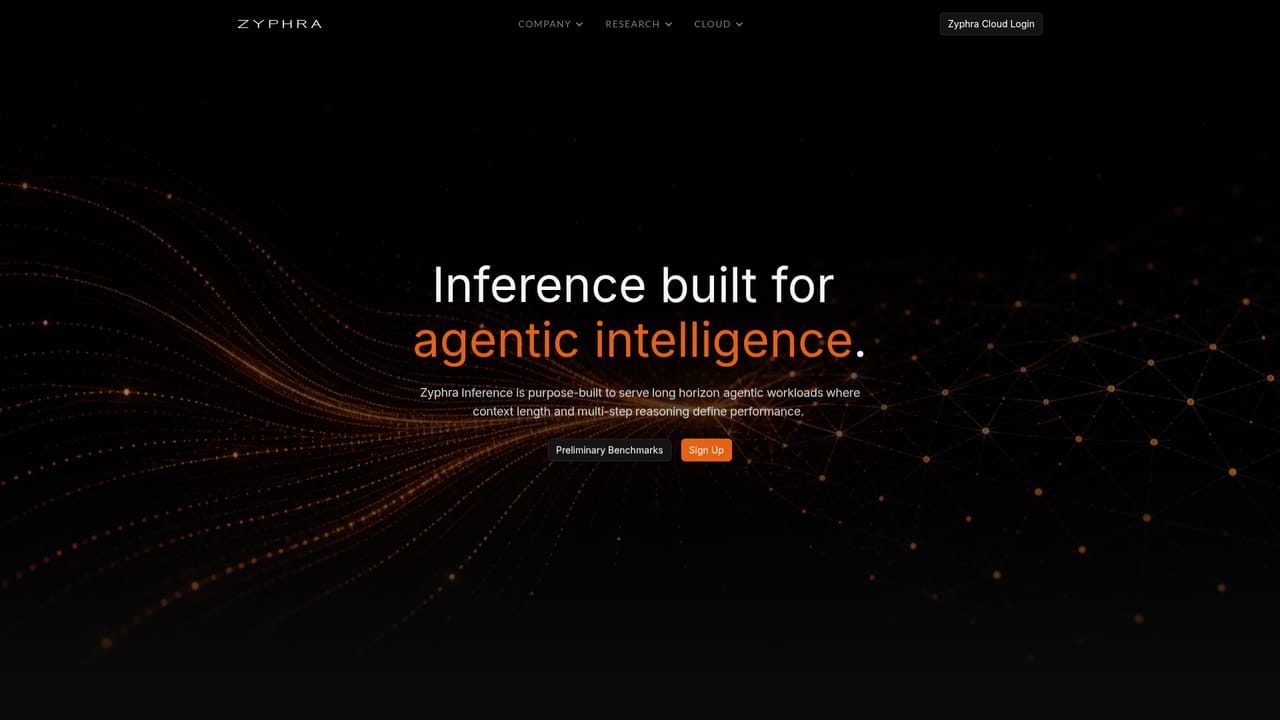 Zyphra Cloud — Review the inference product page
