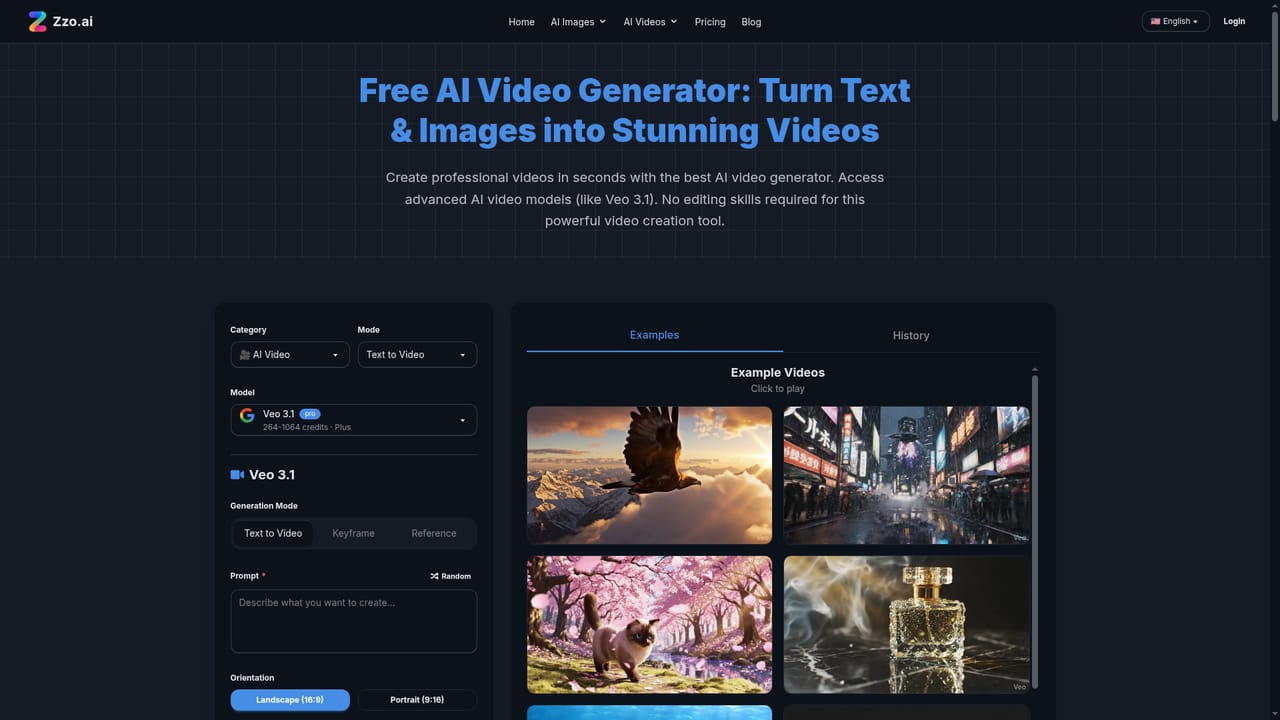 Zzo.ai — Create a video clip